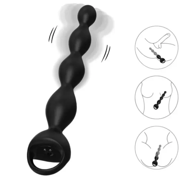 ARMONY - ZWARTE ANALE PLUG VINGERHOED VIBRATOR