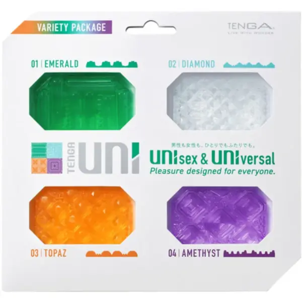 TENGA - UNI VARIETY MASTURBATOR VINGERHOEDJE PAKKET 4 STUKS