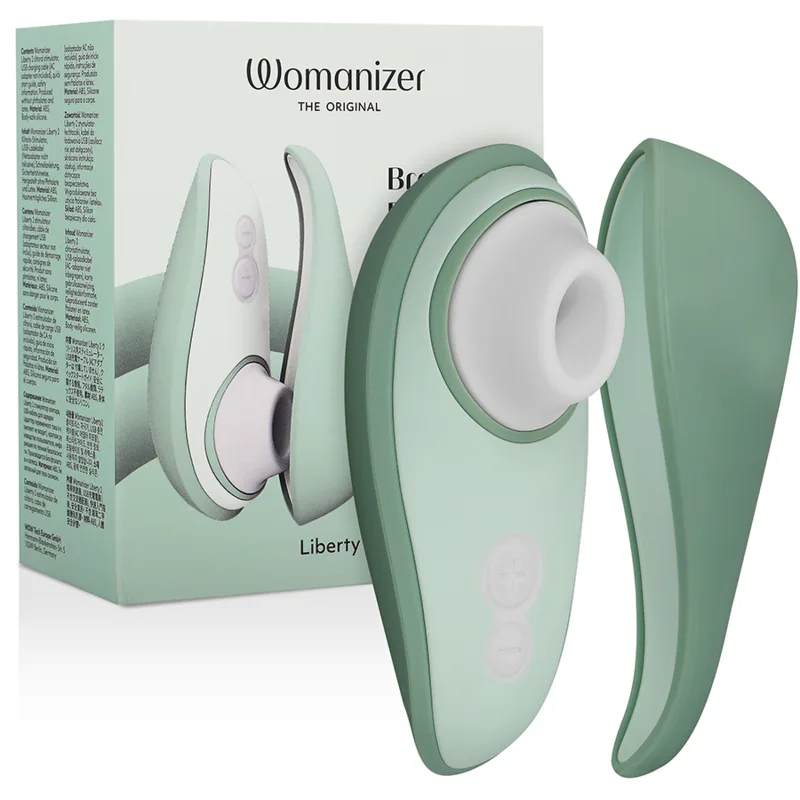 WOMANIZER - LIBERTY 2 CLITORIS STIMULATOR & ZUIG LICHTGROEN