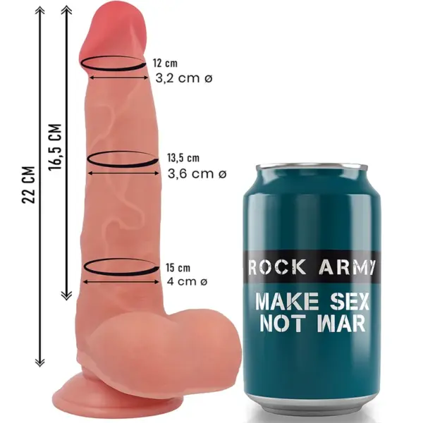 ROCKARMY - RANGER 22 CM -OF- 3,6 CM VLOEIBARE SILICONEN MET DUBBELE DICHTHEID