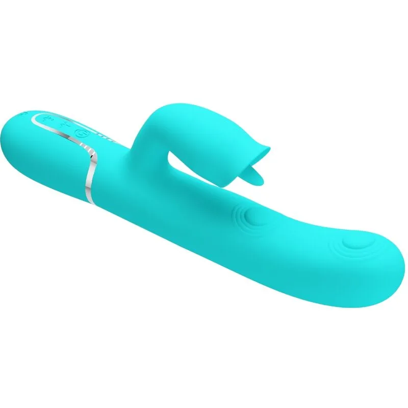 PRETTY LOVE - KONIJNENVIBRATOR MET WATERGROEN LIKKEN