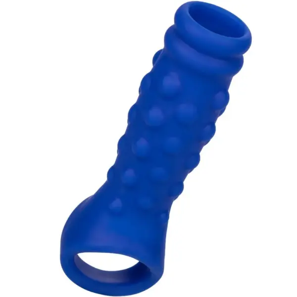CALEXOTICS - ADMIRAL BEADED VLOEIBARE SILICONEN PENIS SLEEVE BLAUW