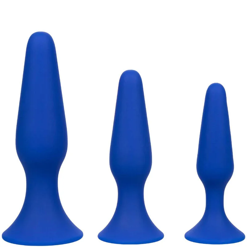 CALEXOTICS - ADMIRAL KIT 3 BLAUWE ANAAL PLUG