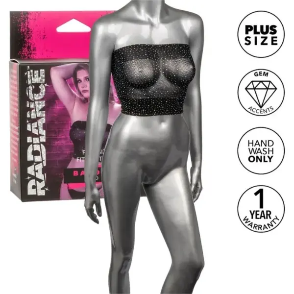 CALEXOTICS - RADIANCE TOP BANDEAU MET KRALEN PLUS SIZE