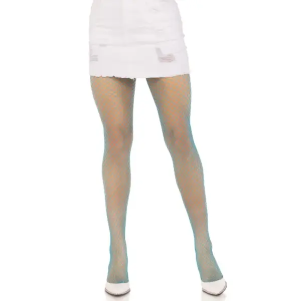LEG AVENUE - BLAUWE LYCRA NETPAGINA'S