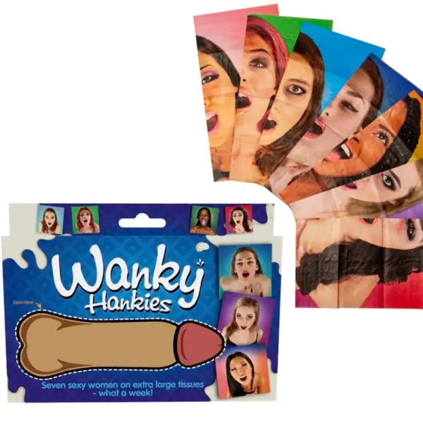 SPENCER & FLEETWOOD - WANKY HANKIES 7 EXTRA GROTE ZAKDOEKEN VOOR VROUWEN