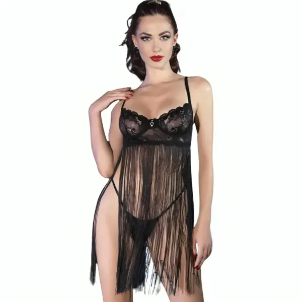CHILIROSE - CR 4496 ZWARTE BABYDOLL S/M