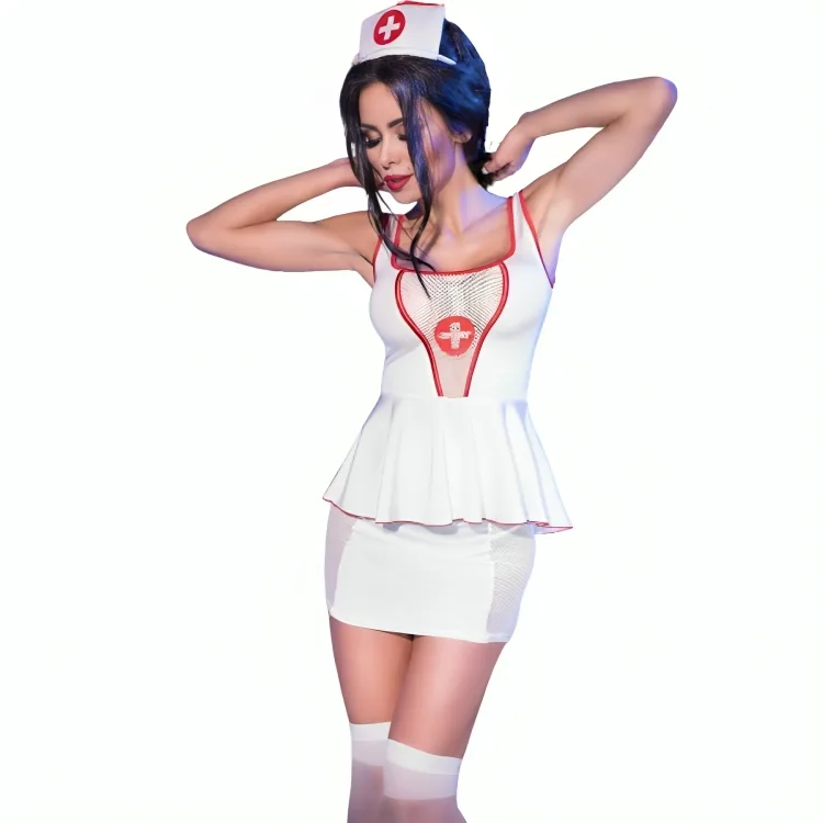 CHILIROSE - CR 4160 VERPLEEGKUNSTKOSTUUM TOP & ROK S/M