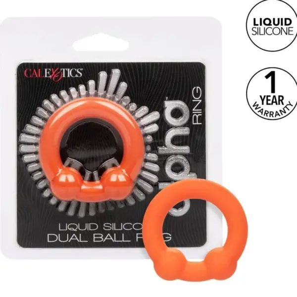 CALEXOTICS - ALPHA DOUBLE BALL RING ORANJE