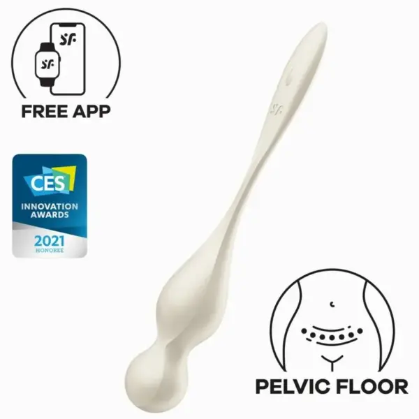 SATISFYER - LOVE BIRDS VIBRERENDE KEGEL BALLEN WIT