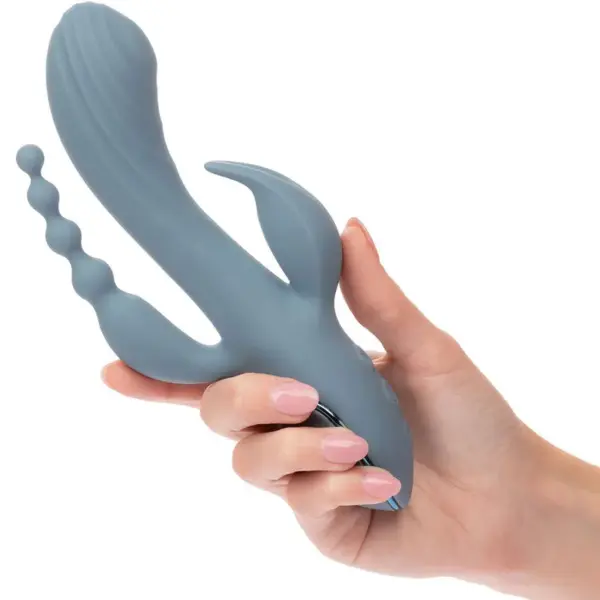CALEXOTICS - TRIPLE ECSTASY VIBRATOR GRIJS