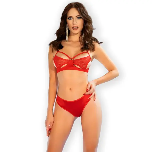 CHILIROSE - CR 4676 TWEEDELIGE SET ROOD XL