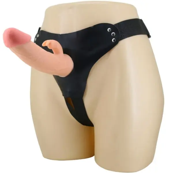 PRETTY LOVE - MAVIS HARNESS SLIP UNIVERSEEL MET DILDO 19 CM NATUURLIJK