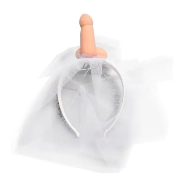 DIABLO PICANTE - WITTE BRUIDSLUIER MET PENIS