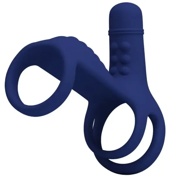 PRETTY LOVE - ELISH VIBRERENDE RING MET BLAUWE EXTENSIE