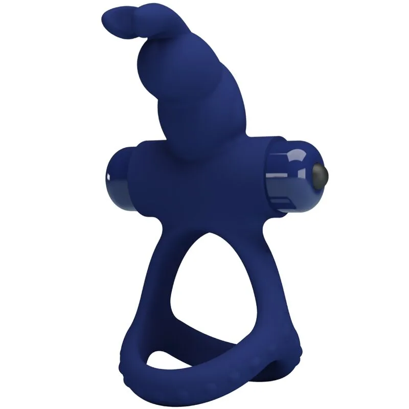 PRETTY LOVE - LUCHITO DUBBELE VIBRATIERING KONIJN BLAUW