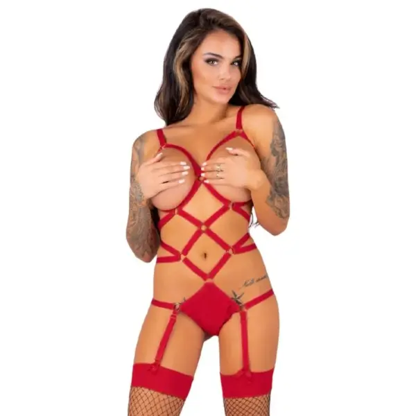 LIVCO CORSETTI FASHION - THIARA LC 20213 SET BODY + KOUSEN ROOD L/XL