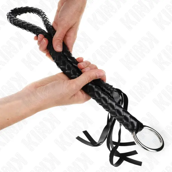 KINK - SLANGENZWEEP MET HANDRING ZWART 65 CM