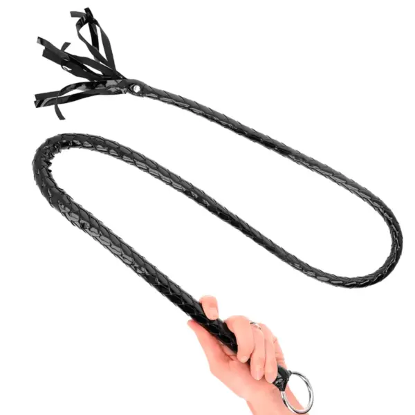 KINK - LANGE GLANZENDE PVC ZWEEP 138 CM