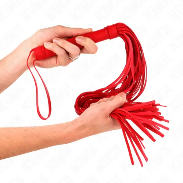 KINK - ROOD ZACHT PVC ZWEEP 70 CM