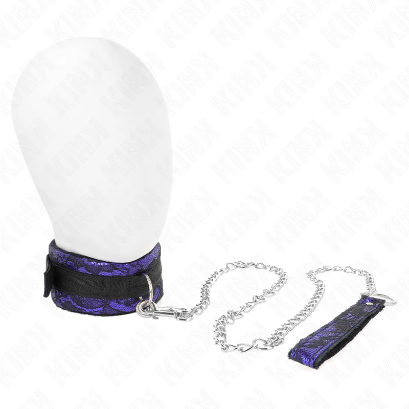 KINK - 105 CM KORTE FLUWELEN KANTEN KRAAG MET NYLON BIES 44 X 5,5 CM