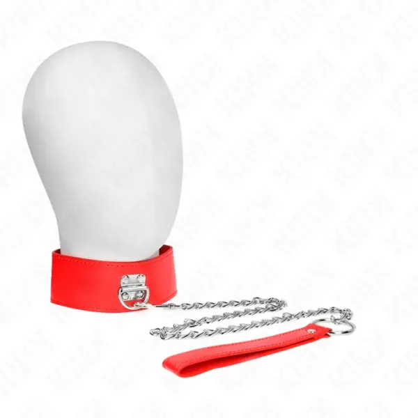 KINK - ROOD 65 CM BREEDTE VERSTELBAAR 33,5-41 CM X 5 CM LIJNHALSBAND