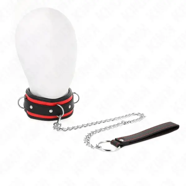 KINK - 65 CM ZWARE HALSBAND MET LIJN MODEL 2 VERSTELBAAR 36,5-50 CM