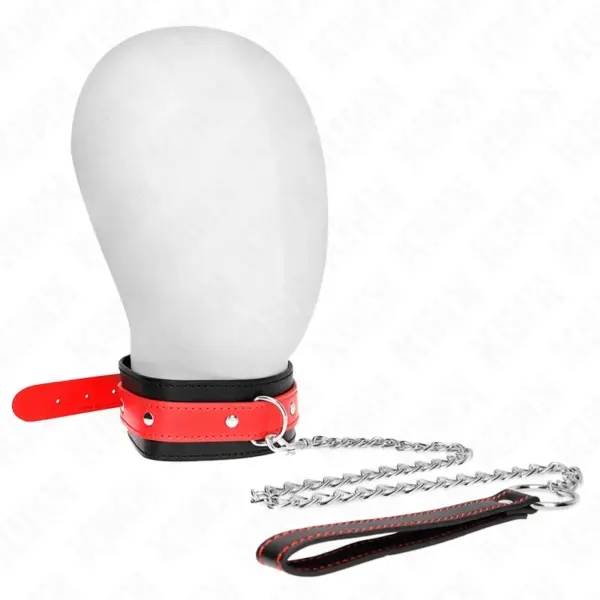 KINK - 65 CM ROOD VERSTELBARE LIJNHALSBAND 36-43 CM X 5 CM