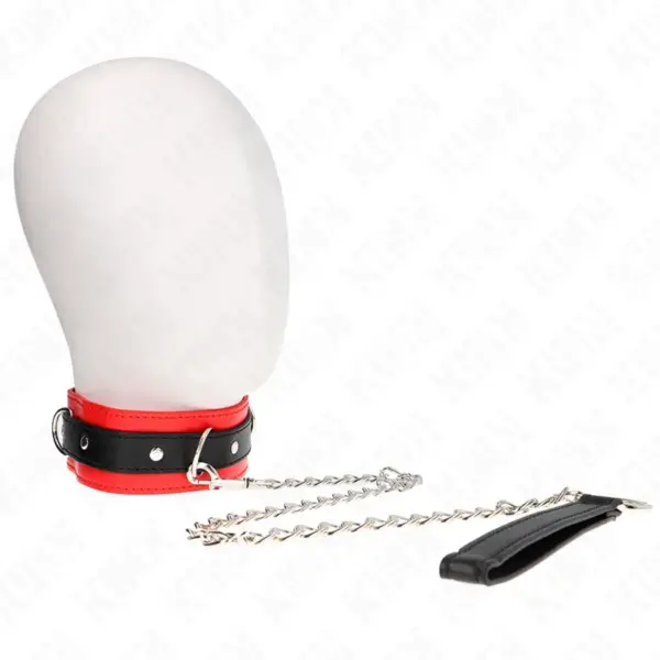 KINK - HALSBAND MET LIJN 65 CM BASISMODEL MODEL 3 ROOD 53 X 5 CM