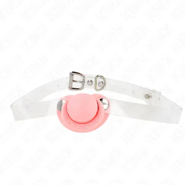 KINK - FOPSPEENVORMIGE GAG 5,5 x 4 CM ROZE VERSTELBAAR 43-60 CM