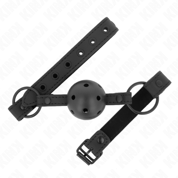 KINK - 4,5 CM NEOPREEN BALL GAG 63,5 X 2 CM VERSTELBAAR 41 X 59 CM