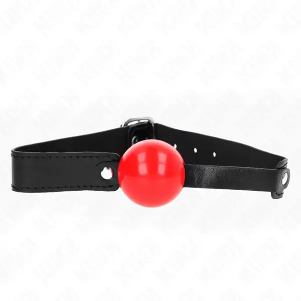 KINK - 4CM ZACHTE TPE BALL GAG MODEL 1 66 x 2,5 CM VERSTELBAAR 41-61 CM