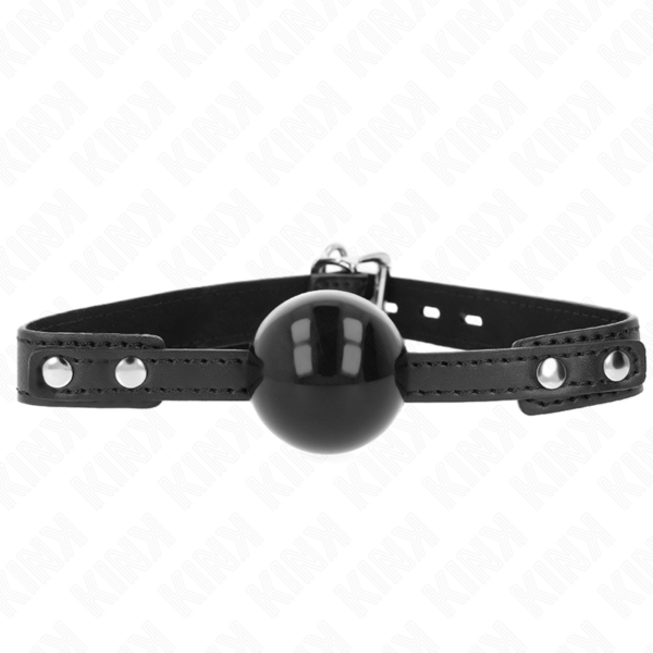 KINK - 4 CM ZACHTE TPE BALL GAG MODEL 3 60 x 2 CM VERSTELBAAR 37-52 CM