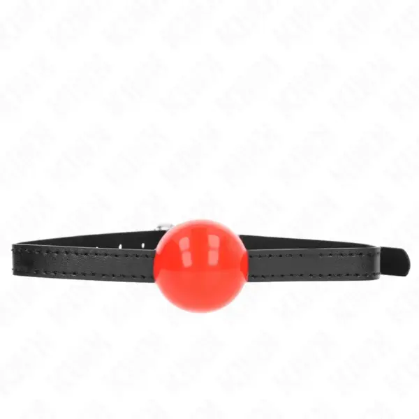 KINK - 4 CM MASSIEVE EENVOUDIGE RODE BAL GAG 65 x 1,5 CM