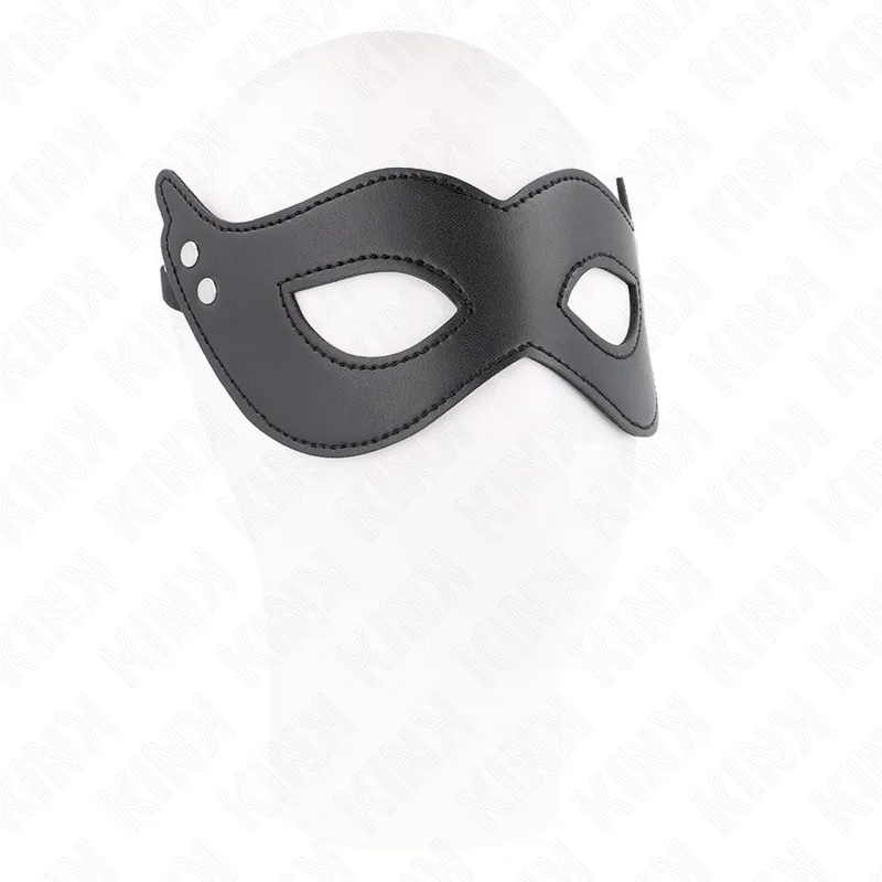 KINK - MASKER VAN KUNSTLEER MET KLINKNAGELS MODEL 1 26 x 8 CM