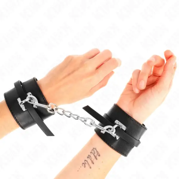KINK - DELUXE POLSBANDJES MET VERSTELBARE HANGSLOTSLUITING 14,5-21 CM X 6 CM