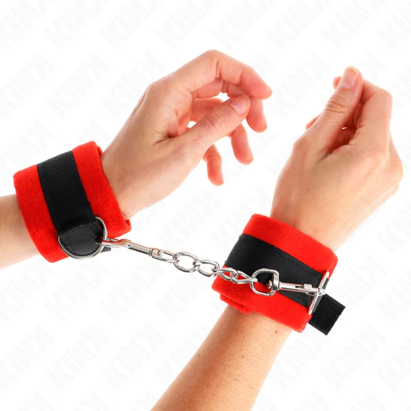 KINK - BEGINNER POLSBANDJES ZWART-ROOD 30 X 7 CM