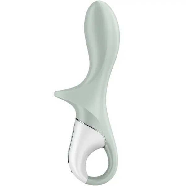 SATISFYER - LUCHTPOMP BOOTY 3 OPBLAASBARE ANALE VIBRATOR GROEN GRIJS