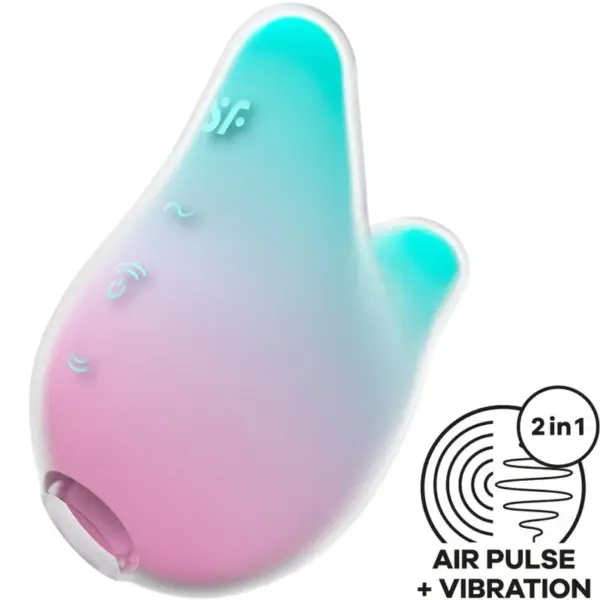 SATISFYER - MERMAID VIBES STIMULATOR & VIBRATOR MUNT EN ROZE