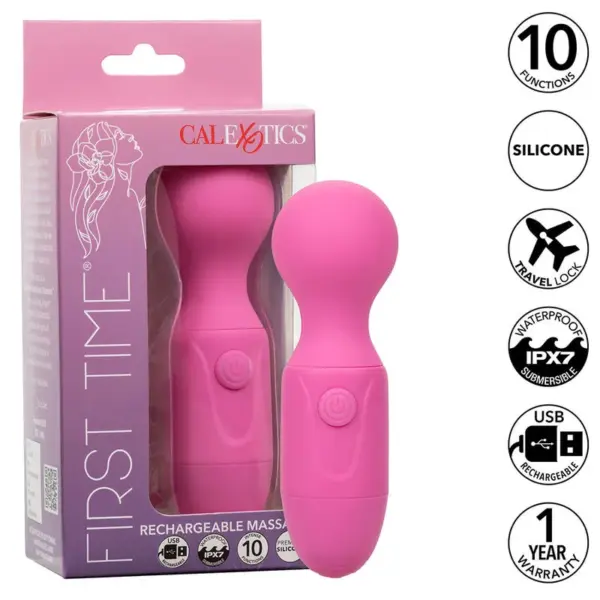 CALEXOTICS - EERSTE KEER OPLAADBARE MASSAGER 10 VIBRATIES ROZE