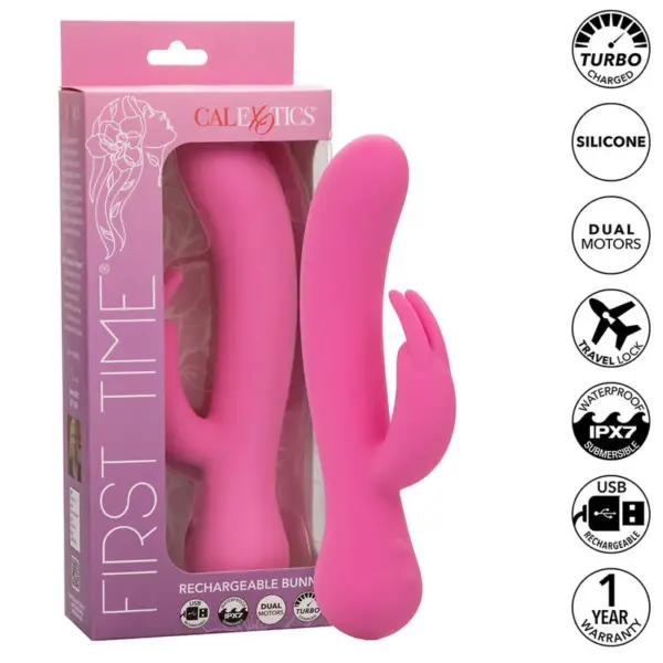 CALEXOTICS - EERSTE KEER OPLAADBARE KONIJNENVIBRATOR ROZE