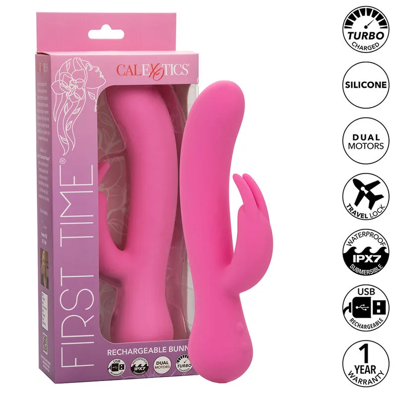 CALEXOTICS - EERSTE KEER OPLAADBARE KONIJNENVIBRATOR ROZE