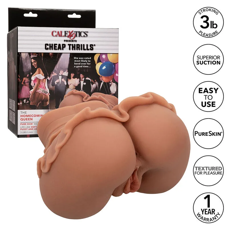 CALEXOTICS - DE HOMECOMING QUEEN DUBBELE REALISTISCHE MASTURBATOR CARAMEL