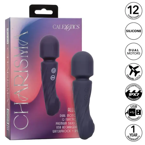 CALEXOTICS - CHARISMA ALLURE DUBBELE MOTOR MASSAGER 12 FUNCTIES 17,25 CM X 4,5 CM PAARS