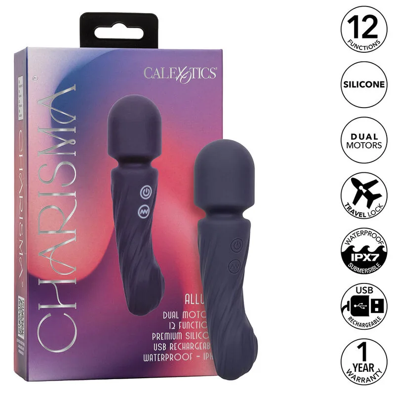CALEXOTICS - CHARISMA ALLURE DUBBELE MOTOR MASSAGER 12 FUNCTIES 17,25 CM X 4,5 CM PAARS
