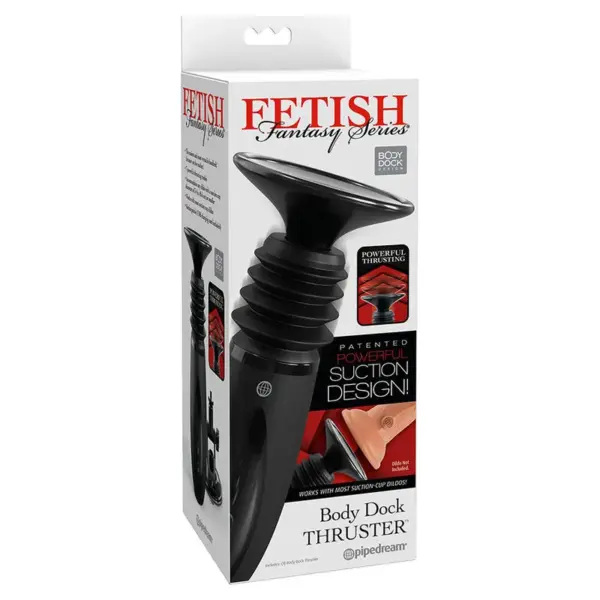 FETISH FANTASY SERIE - BODY DOCK THRUSTER DILDO HOUDER MET 7 STUWMODI ZWART