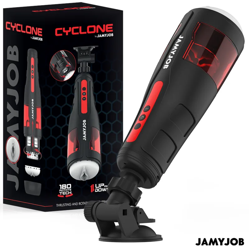 JAMYJOB - CYCLONE AUTOMATISCHE VAGINA MASTURBATOR 10 ROTATIE- EN STUWMODI