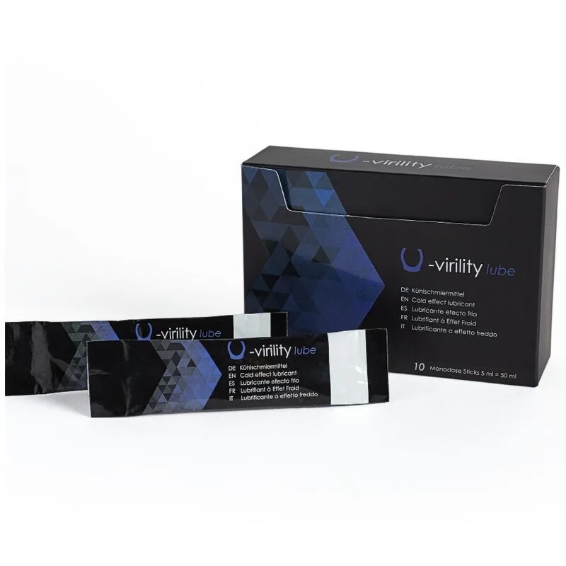 500 COSMETICS - U-VIRILITY LUBE KOUD EFFECT GLIJMIDDEL 10 X 5 ML