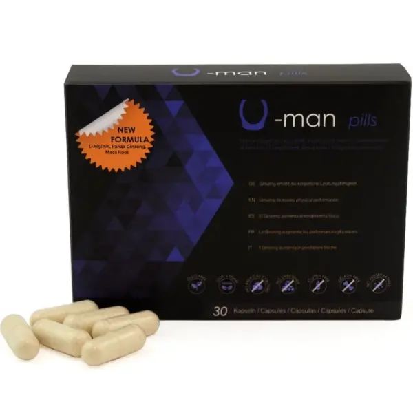 500 COSMETICS - U-MAN PENISGROOTTE VERGROTING EN SEKSUELE KRACHT - 30 CAPSULES