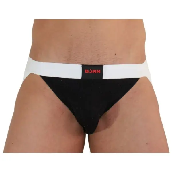 BURN - 004 ZWART/WIT GLANZEND JOCKTAIL XL